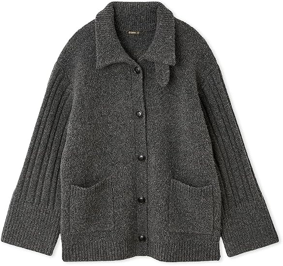 Amazon | [スナイデル] ステンカラーニットジャケットカーデ
